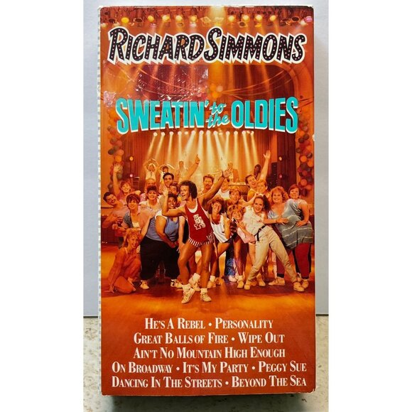 Richard Simmons Home Exercise VHS Lot of 3 Sweatin to the Oldies Broadway - Picture 7 of 10